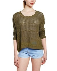 Pull à col rond olive Roxy