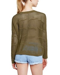 Pull à col rond olive Roxy