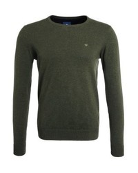 Pull à col rond olive Tom Tailor