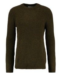 Pull à col rond olive Weekday