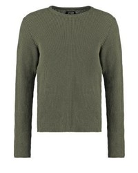 Pull à col rond olive YOURTURN