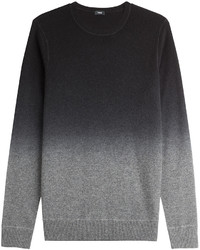 Pull à col rond ombre gris