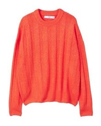 Pull à col rond orange Mango