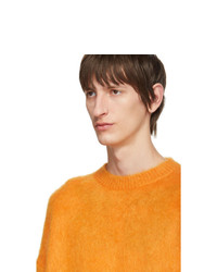 Pull à col rond orange Off-White