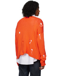 Pull à col rond orange 424