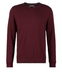 Pull à col rond pourpre foncé s.Oliver