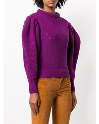 Pull à col rond pourpre Isabel Marant