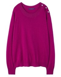 Pull à col rond pourpre Mango