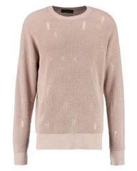 Pull à col rond rose AllSaints