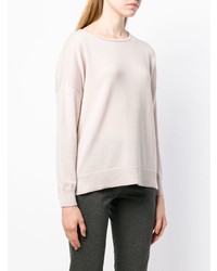 Pull à col rond rose Incentive! Cashmere