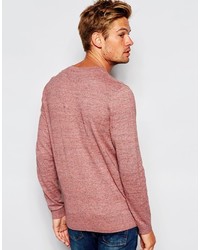 Pull à col rond rose Asos