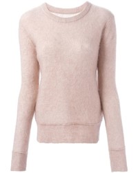 Pull à col rond rose By Malene Birger