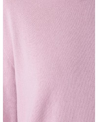 Pull à col rond rose Jil Sander