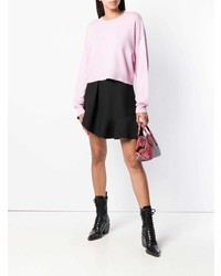 Pull à col rond rose Miu Miu