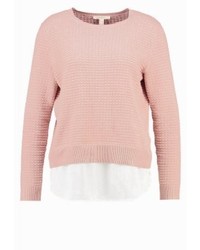 Pull à col rond rose Esprit