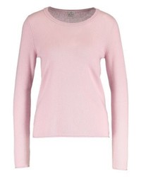 Pull à col rond rose FTC