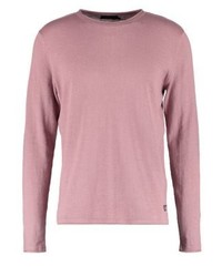 Pull à col rond rose Jack & Jones