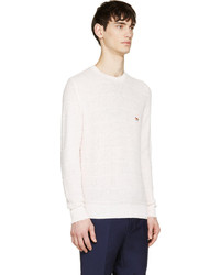 Pull à col rond rose MAISON KITSUNÉ