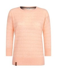 Pull à col rond rose Naketano