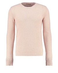 Pull à col rond rose Nuur