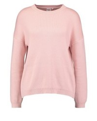 Pull à col rond rose Object