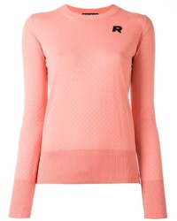 Pull à col rond rose Rochas
