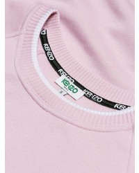 Pull à col rond rose Kenzo