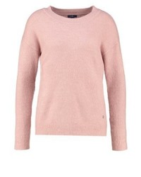 Pull à col rond rose Tom Tailor