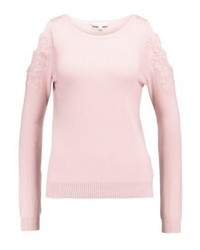 Pull à col rond rose Warehouse