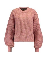 Pull à col rond rose Weekday
