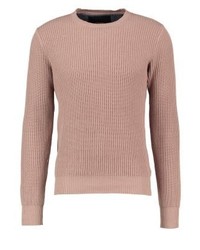 Pull à col rond rose YOURTURN
