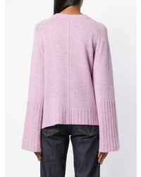 Pull à col rond rose Zadig & Voltaire