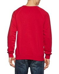 Pull à col rond rouge adidas