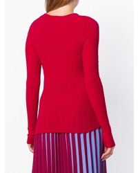 Pull à col rond rouge Pinko
