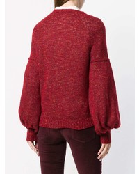 Pull à col rond rouge Philosophy di Lorenzo Serafini