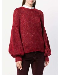 Pull à col rond rouge Philosophy di Lorenzo Serafini