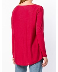 Pull à col rond rouge Snobby Sheep