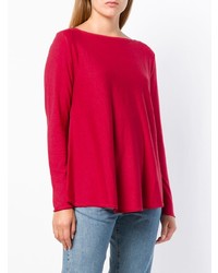 Pull à col rond rouge Snobby Sheep