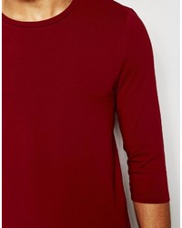 Pull à col rond rouge Asos