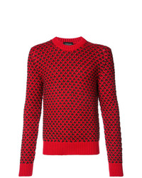 Pull à col rond rouge Calvin Klein 205W39nyc