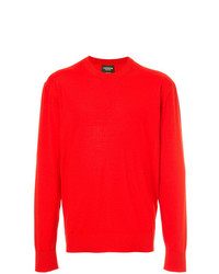 Pull à col rond rouge Calvin Klein 205W39nyc