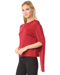 Pull à col rond rouge Dion Lee