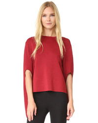 Pull à col rond rouge Dion Lee