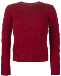 Pull à col rond rouge Etoile Isabel Marant