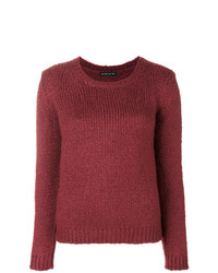Pull à col rond rouge Etro