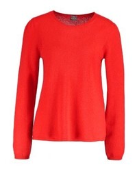 Pull à col rond rouge FTC