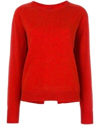 Pull à col rond rouge Isabel Marant