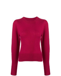 Pull à col rond rouge Isabel Marant