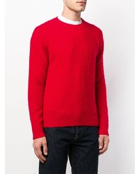 Pull à col rond rouge Dondup
