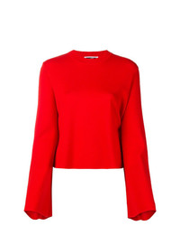 Pull à col rond rouge McQ Alexander McQueen